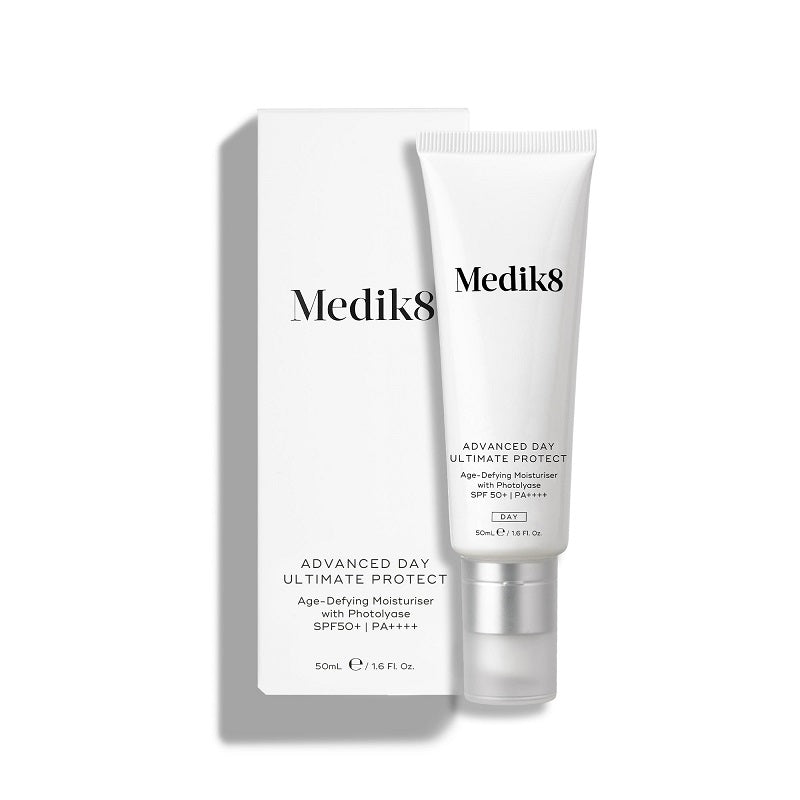 Medik8 Advanced Day Ultimate Protect SPF50+, white tube with box