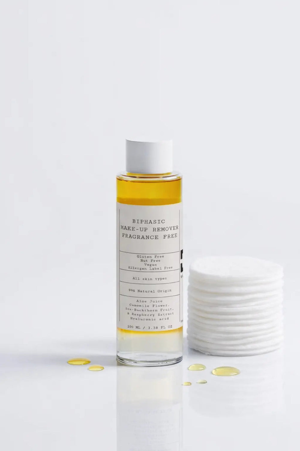 D.E.N. BiPhasic Make-up Remover, Fragrance Free