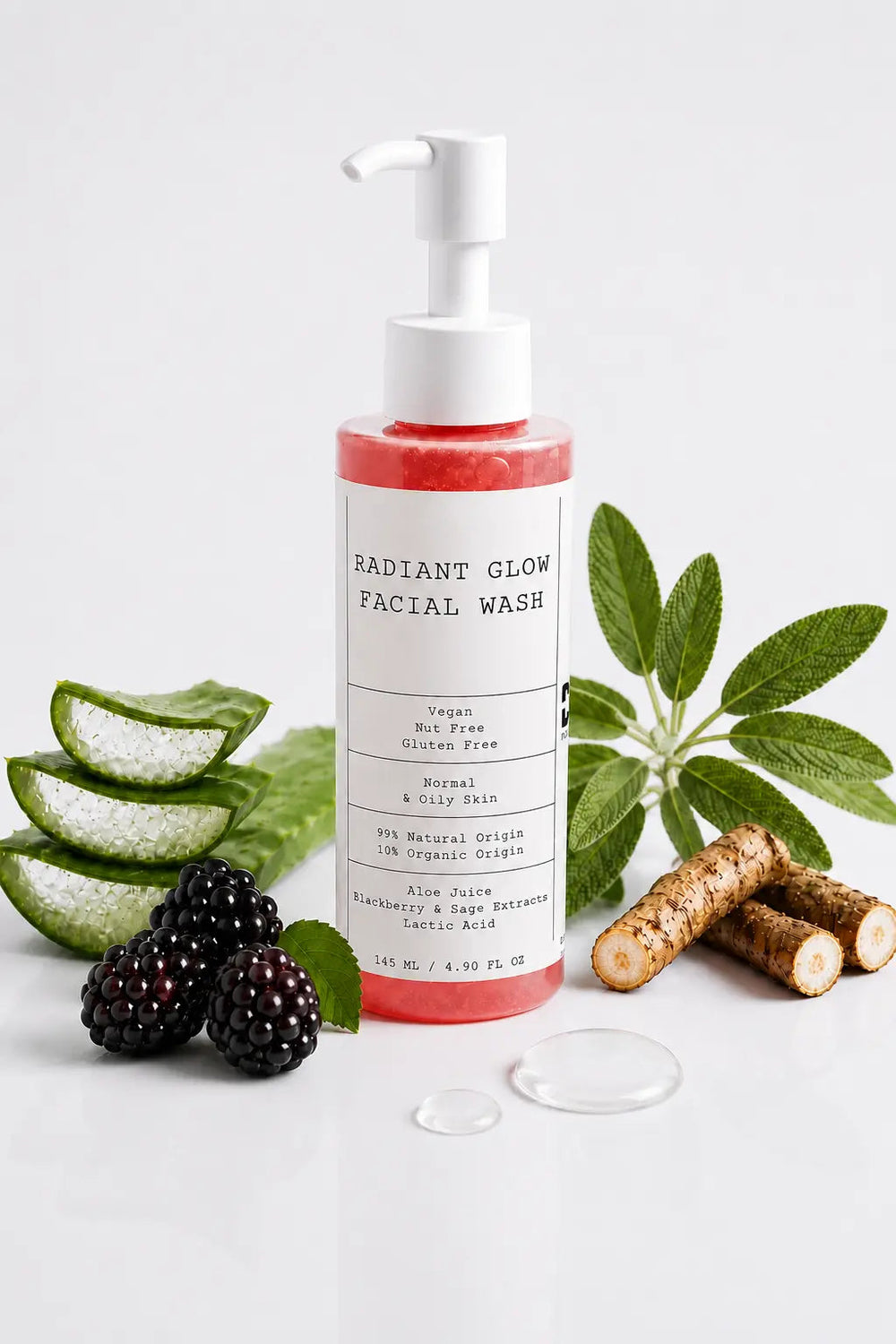 D.E.N. Radiant Glow Facial Wash